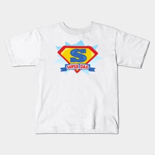 Father's Day, Dad, Super Dad, Best Dad, Superhero Kids T-Shirt